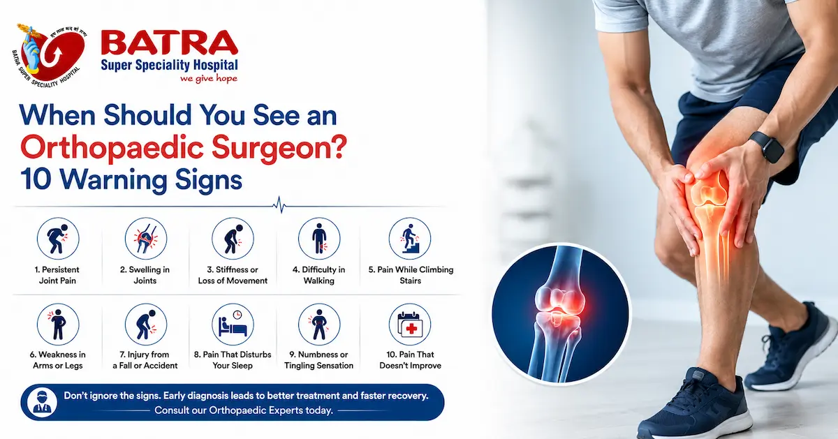 When Should You See an Orthopaedic Surgeon 10 Warning Signs